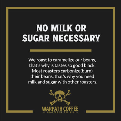 Warpath Coffee Light Roast Whole Bean Coffee, Vanilla Hazelnut Blend, High Caffeine, Strong Roasted 100% Arabica Coffee Whole Beans, Rich Aroma, Full Bodied Intense Cup, Created by Navy SEALs, 12oz