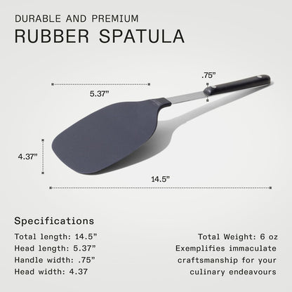 Made In Cookware - Rubber Spatula - Harbour Blue - Versatile Kitchen Essential - Dishwasher Safe