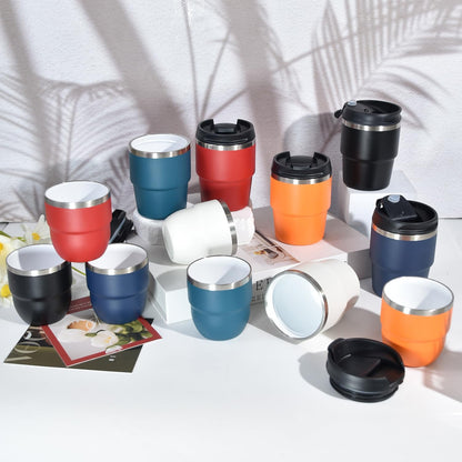 4oz Espresso Cups, Insulated Espresso Cups Set of 2, Expresso Shots Cup, Stainless Steel Shot Glasses for Coffee, Portable Espresso Travel Mug for Camping