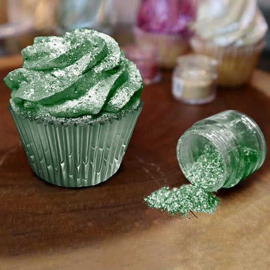 BAKELL Christmas Green Edible Glitter, 45 Grams | TINKER DUST Edible Glitter | KOSHER Certified | 100% Edible Glitter | Cakes, Cupcakes, Cake Pops, Drinks, Dessert Vegan Glitter & Dusts (45g Shaker, Christmas Green)