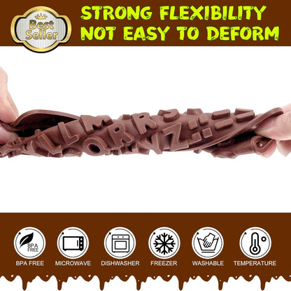 Number Chocolate Silicone Mould for DIY Candies or Fondant - 4 Pack…