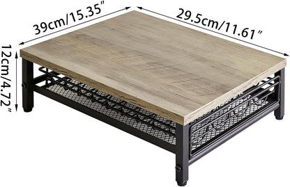 IBUYKE Wooden Coffee Pod Drawer Holder,Pod Holder,40 Capsule Pods,Coffee Pod Holder Drawer With Mesh Shelves,Home Kitchen Counter Organizer,Greige TCJ101Y