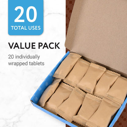 IMPRESA Descaling Tablets for Espresso Machine - Compatible with Breville, Jura & Miele Machines - 20 Pack & 4g Tablets - Remove Limescale & Mineral Build-Up