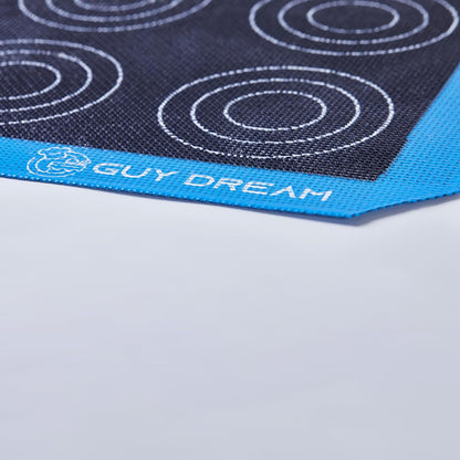 GUY DREAM Perforated Silicone Baking Mat 11-4/5" x 15-3/4" - 2PCs Choux Mat for Baking Cookie - Steaming Mesh For Half Size Cooking Sheet