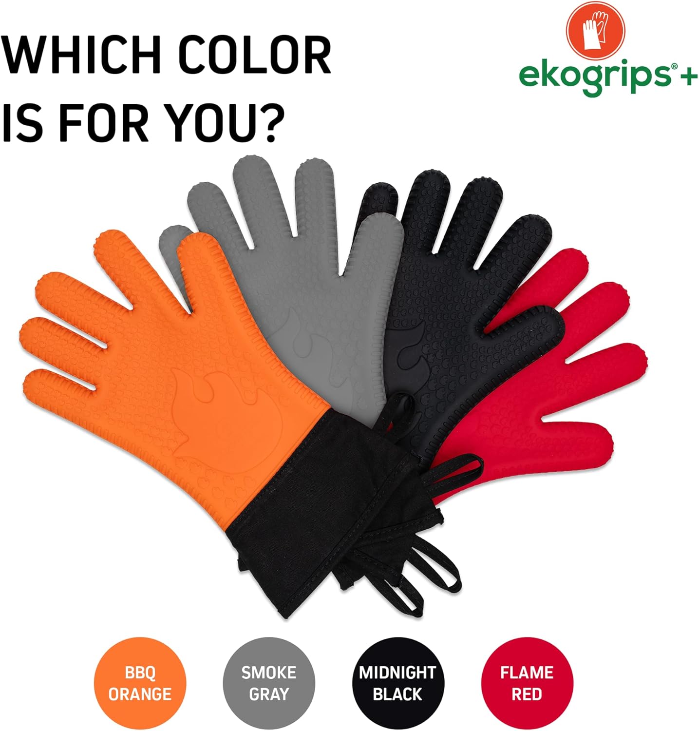 Ekogrips Plus Oven Gloves with Fingers - Thumbnail 4