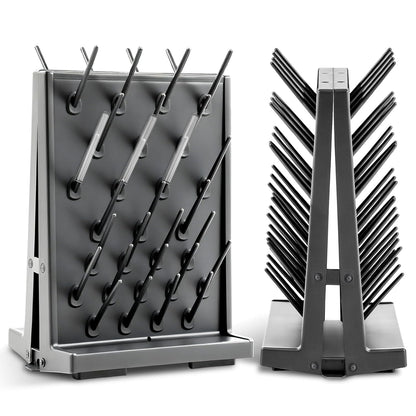 54 Pegs Lab Drying Racks Double Sided Pegboard Bench-top Wall-Mount Laboratory Glassware Detachable PP Test Tube Drying Draining Rack Cleaning Equipment