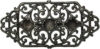 Sungmor Heavy Duty Cast Iron Teapot Dish Warmer Stable Holder for Tealight Stand | Tealight Warmer Decorative Stove for Villa Yard Balcony-Flower Shape