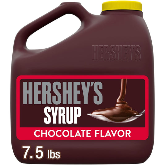 HERSHEY'S Chocolate Flavored Syrup Bulk Jug, 7.5lbs
