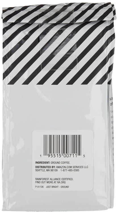 Amazon Fresh Just Bright Ground Coffee, Light Roast, 12 Ounce (Pack of 3)