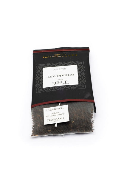Dammann Freres Satchets, Breakfast Tea Bags, Premium Gourmet French Black Tea, Individually Wrapped, 24 Count (Single Pack)