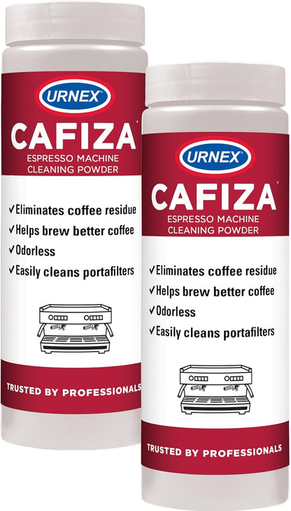 Urnex Cafiza Professional Espresso Machine Cleaning Powder 566 grams (2 Pack) - Made in USA