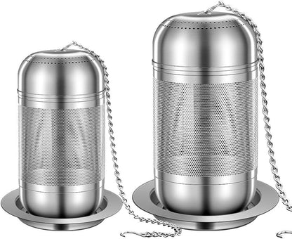 2Pack Tea Strainers for Loose Tea, Extra Fine Mesh Tea Infuser, 316 Stainless Steel Loose Leaf Tea Steeper, Tea Infuser for Loose Leaf Tea (2 Pack - Large + Small)