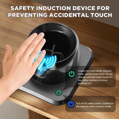 NUETRAL NS300 Electric Portafilter Cleaner-Automatic Coffee Grounds Cleaning Machine-Knock box for Espresso coffee-Espresso Puck Sucker-Innovative Espresso Machine Accessories(Embedded)