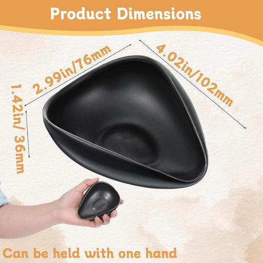 Ceramic Coffee Bean Dosing Cup, Coffee Dosing Tray, Tea Storage Tray, Single Dose Measuring Container for Coffees Beans and Loose Leaf Tea Dosings Vessel