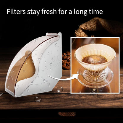 Coffee Filter Holder for Organizer and Coffee Station Accessories (White)