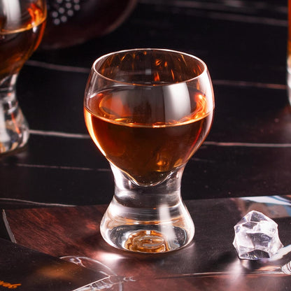 KAMMAK Shot Glasses Set of 2, 60ml/2oz Clear Espresso Shot Glass with Heavy Base for Bar Restaurants Home, Small Whiskey Shot Glass for Vodka, Whiskey, Tequila