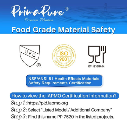 3-Pack PrimaPure Coffee Machine Water Filter Replacement for Jura Clearyl Blue 71445, 67879, ENA3, ENA5, J6, J9, J95 Certified To NSF/ANSI 42 by IAPMO R&T