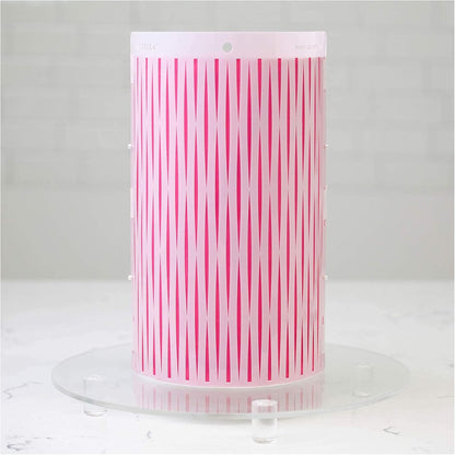 Cake Baking Stencil - Seamless Delicate Pattern for Decorating Tall Double Barrel Cake to Use with Buttercream, Royal Icing, Ganache, Paint, Airbrush (FOLD)