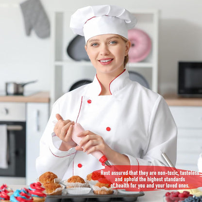 24 Inch Large Piping Bags,100 Pack Icing Bags Disposable Pastry Bag,Thick Non-Slip & Anti-Burst Icing Piping Pastry Bag For Frosting Decorating Dessert Cake Cupcake Cookie