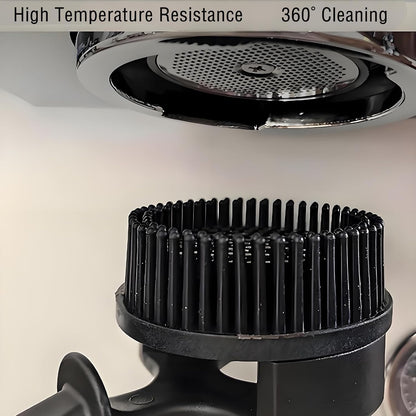 Espresso Cleaning Brush - Espresso Machine Group Head Cleaning Brush - Detachable 360° Silicone Cleaning Bristle Tools for Coffee Machine 58mm Grouphead