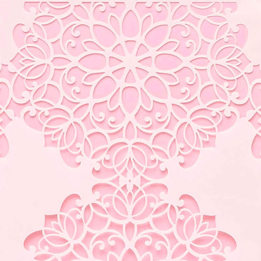 Cake Decorating Stencil for Tall Buttercream Cake, Royal Icing, Ganache, Paint, Airbrush (Darla)
