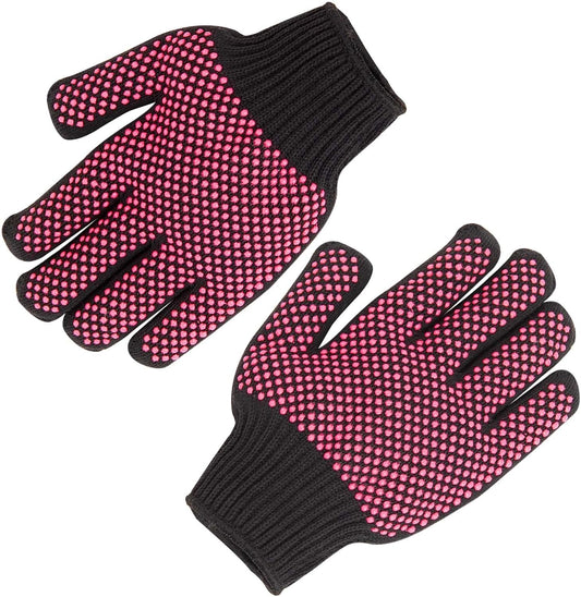 HTVRONT Heat Resistant Gloves for Sublimation - 2Pcs Heat Gloves for Sublimation, Hair Styling, Flat Iron - Thicker and Plus Size, Heat Resistant Work Gloves for Women, Universal Fit - (Plus Size)