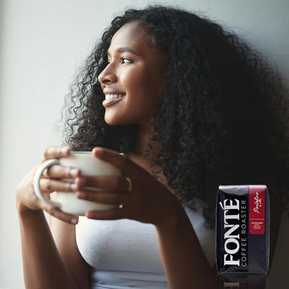 Fonte Coffee Roaster - Whole Bean Coffee - Medium-Dark Fresh Roast - Roasted in Seattle - Single Origin - Herbal, Nutty, Dark Chocolate - 12 oz - Portofino