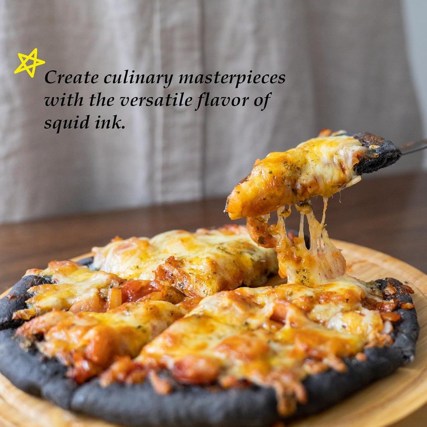 (5g x 40 Pack) Black Hut Squid Ink, Food Coloring Tinta Calamari for Rice Noodles Pasta Spaghetti Risotto, Cuttlefish Ink for Baking mix, Halal Certificate, Contains Molluscs, 7.06 oz / 200 g