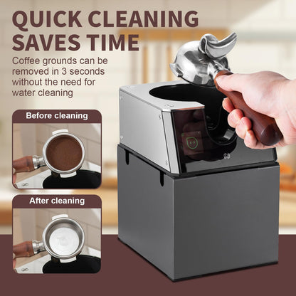 NUETRAL NS300 Pro Electric Portafilter Cleaner-Automatic Coffee Grounds Cleaning Machine-Knock box for Espresso coffee-Espresso Puck Sucker-Innovative Espresso Machine Accessories