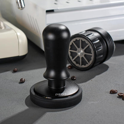 DIBTSA Tamper Mat, Mini Silicone Countertop Espresso Tamping Mat, Cup Mat, Barista Tools, Espresso Accessories, Round, Black