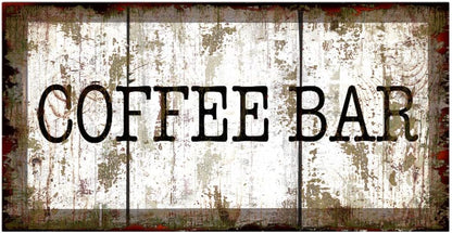 Original Vintage Design, Coffee Tin Metal Wall Art Print Poster, Thick Tinplate Wall Decoration Signs for Coffee Corner/Cafe/Kitchen