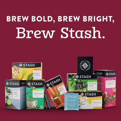 Stash Tea Maple Apple Cider Herbal Tea - Naturally Caffeine Free, Non-GMO Project Verified Premium Tea with No Artificial Ingredients, 18 Count (Pack of 6) - 108 Bags Total