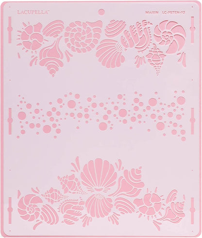Cake Stencil for Buttercream Cake, Royal Icing, Ganache, Painting, Art and Crafts (Marin)