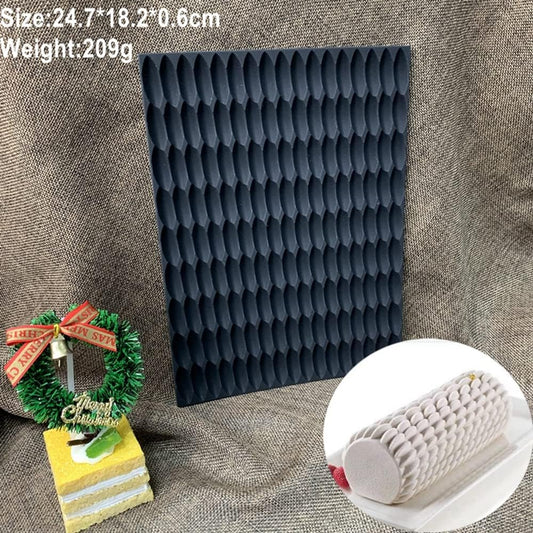 Generic Silicone Swiss Cake Mould Cake Mold Silicon Fondant Mat Impression Lace Moulds