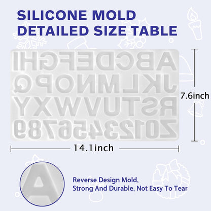 IGaiety Resin Alphabet Mold Starter Kit 169 Pcs Letter Silicone Keychain Molds Reversed Backward Number Molds with Epoxy Resin Pigments Tools for Beginners Adults Jewelry Pendant