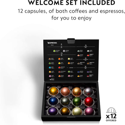 Nespresso Vertuo Coffee and Espresso Machine by De'Longhi,54 oz, Titan,Gray