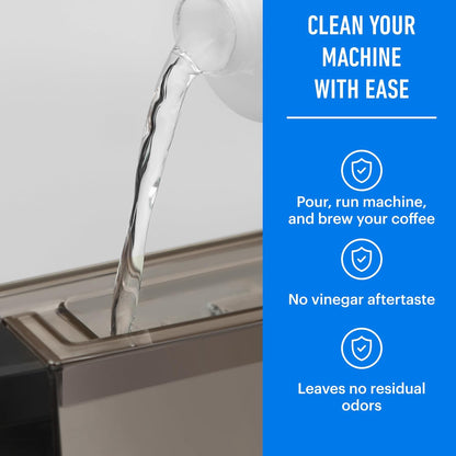 Essential Values Descaling Solution Compatible with De Longhi - Coffee Descaler - Coffee Maker Cleaner - Kettle, Espresso Machine Cleaning - 12 Month Supply 2-Pack