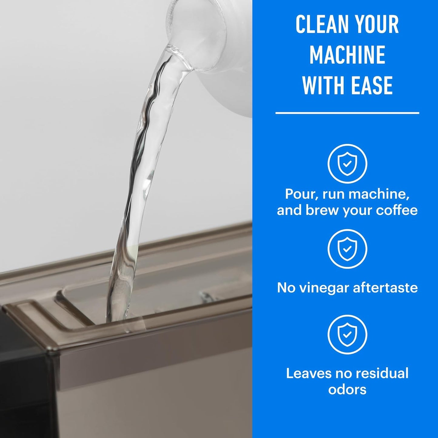 Essential Values Descaling Solution Compatible with Keurig - Coffee Descaler - Coffee Maker Cleaner - Kettle, Espresso Machine Cleaning - 12 Month Supply 2-Pack