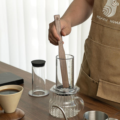 Black Walnut Wood Coffee Blender Sticks 10-inch for Aeropress, French Press, Syphon Coffee Brewer, Wood Pressing Sticks for Coffee Enthusiasts(2pcs)