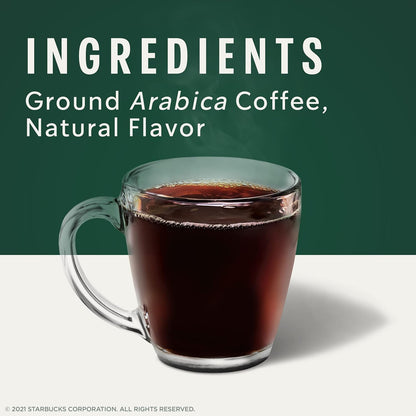 Starbucks K-Cup Coffee Pods, Crème Brûlée Flavored Coffee, Naturally Flavored, 100% Arabica, 6 boxes (60 pods total)