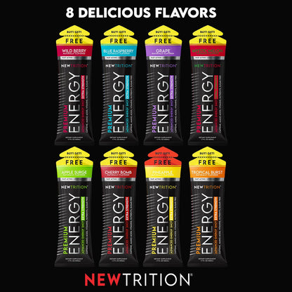 NewTrition® Extra Strength Energy Shots, 250mg Caffeine Energy Shots with Vitamin B & Amino Acids, Sugar-Free Vitamin Energy Shot, 1.7 fl oz (Pack of 6, Mystic Melon)