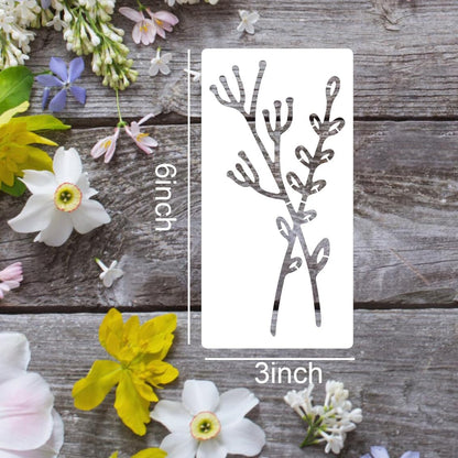 Flower Stencils for Painting on Walls Flower Stencil Floral Stencil for Painting on Wood Canvas DIY Crafts Decor