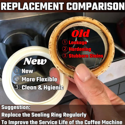 54MM Silicone Steam Ring 2PCS，Brevilles Gasket Replacement for Breville Espresso Machine Parts Breville Espresso Machine Accessories 878/870/860/840/810/500/450 and Sage 500/870/875/880/810/878