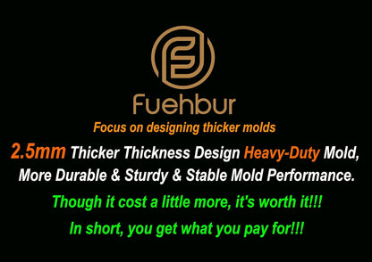 【300+ Design Optional】 Fuehbur Mini Mushroom Car Freshies Mold- Air Freshie - Aroma Bead Freshener-Epoxy Resin - Candle Soap Mold Silicone Mould【Upgraded Thickened Material】- Medium Size