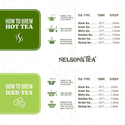 Nelson's Tea Really Root Beer - Sarsaparilla Root Herbal Loose Leaf Tea; Blend of Flavors like Sarsaparilla, Sassafras Burdock, and More! - 4 oz