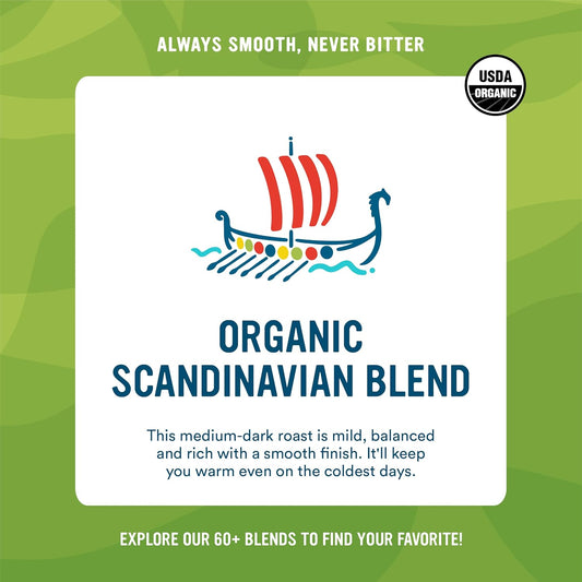 Cameron's Coffee Roasted Whole Bean Coffee, Scandinavian Blend, 28 Ounce