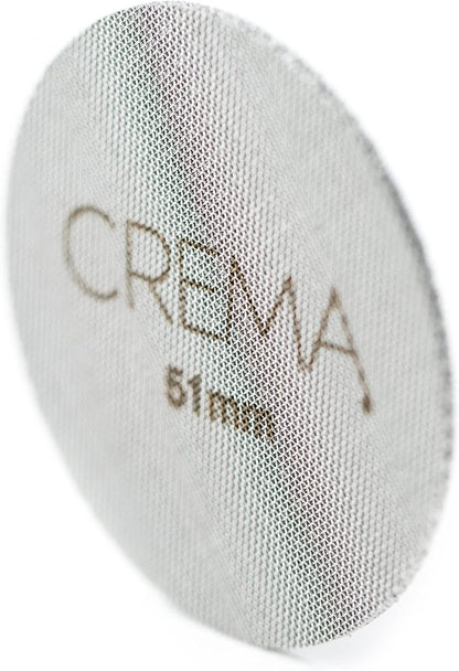 Crema Coffee Products 51mm Puck Screen for Barista Models | 1.7mm Thick 316L Steel Filter | Balanced Water Flow for Improved Extraction | Prevent Channeling & Reduce Maintenance |Durable,Easy to Clean