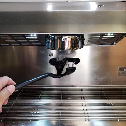 Espresso Coffee Machine Cleaning Brush, 58mm Group Head Portafilter Brush Cleaner, Detachable 360° Nylon Bristles, Barista Brew Head Cleaning Tool for Home Kitchen