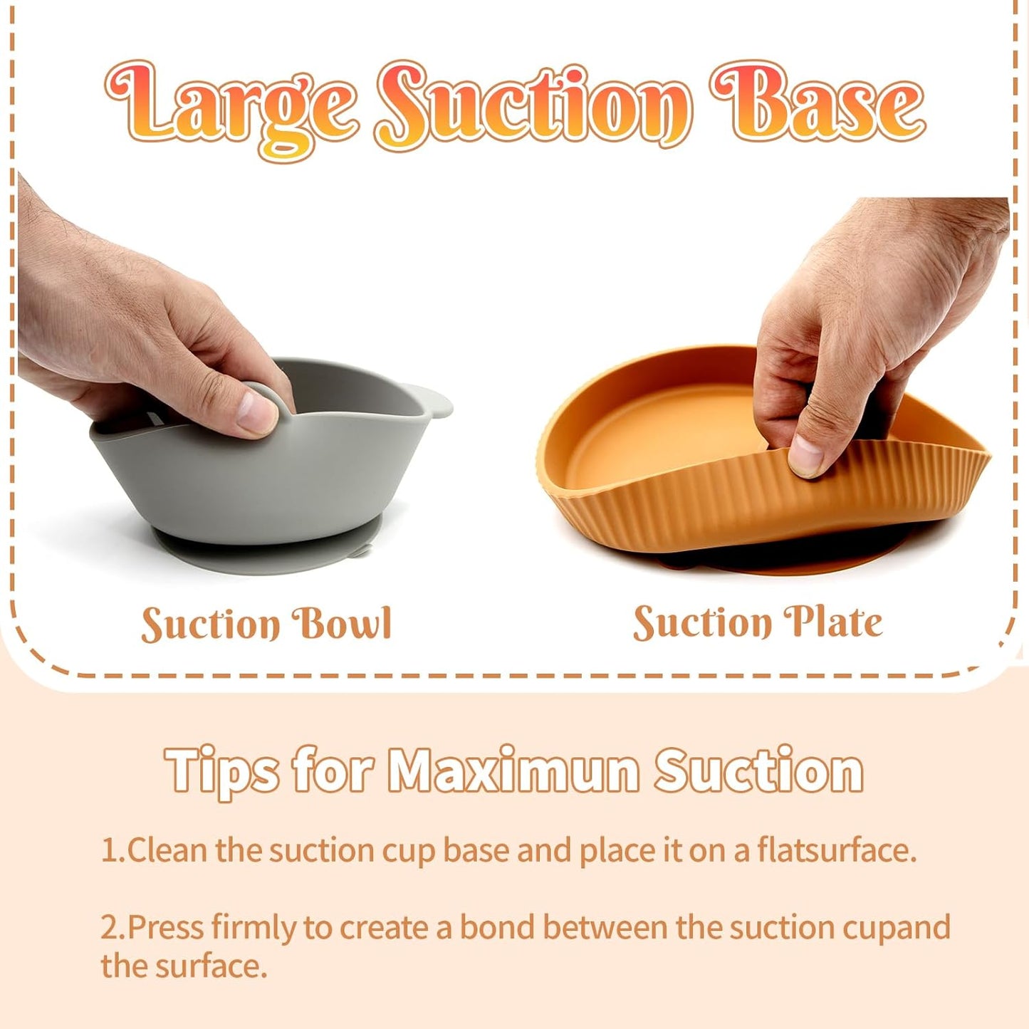 Silicone Baby Feeding Set 21 Pcs, Led Weaning Supplies, Baby Feeding EatincSupplies Set BPA Free, Essentialsfor Newborn Gift Walnut Color, Beige, Smoky Gray