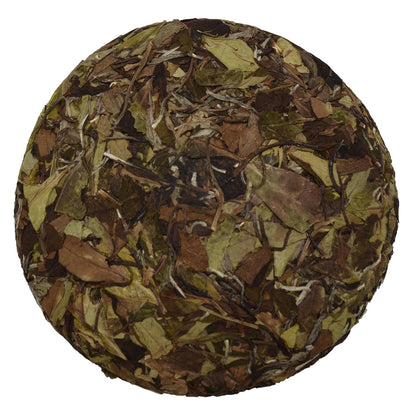 TIAN HU SHAN White Tea Cake, Premium White Peony Tea 12.35oz / 350g, Smooth & Fresh Taste Low Caffeine Chinese Tea